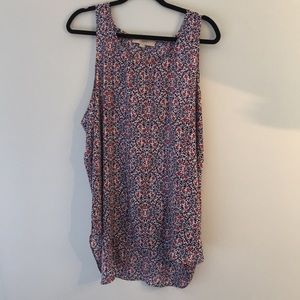 Floral LOFT Racerback Top XXL
